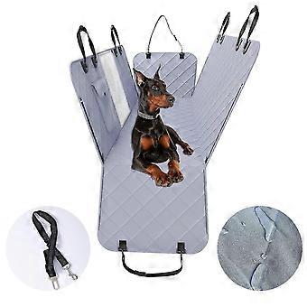 Pet Car Seat Cover Durable Anti-Scratch Anti-Slip Dog Trunk Rear Seat Cover, Car Pet Hammock with Front Mesh Window, with Safety Belt premium