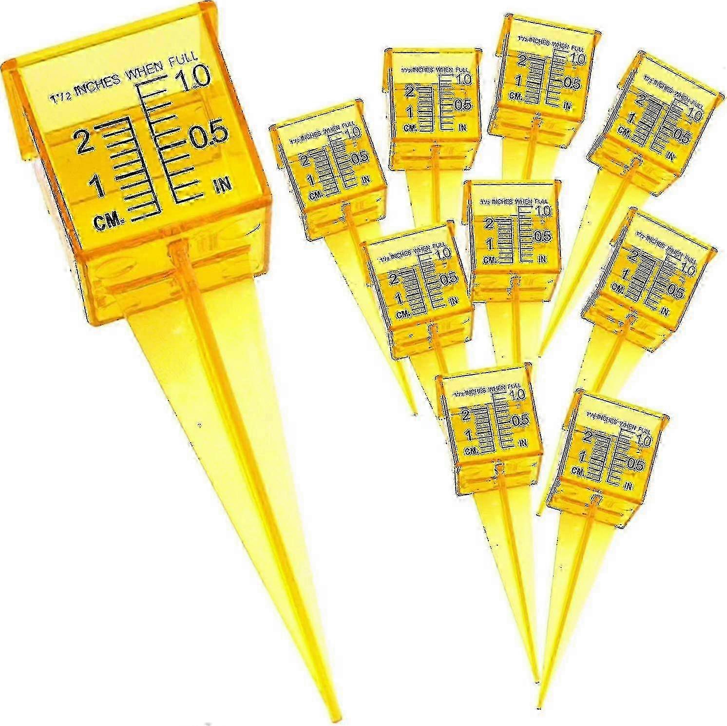 Bright Yellow Rain Measuring Gauge