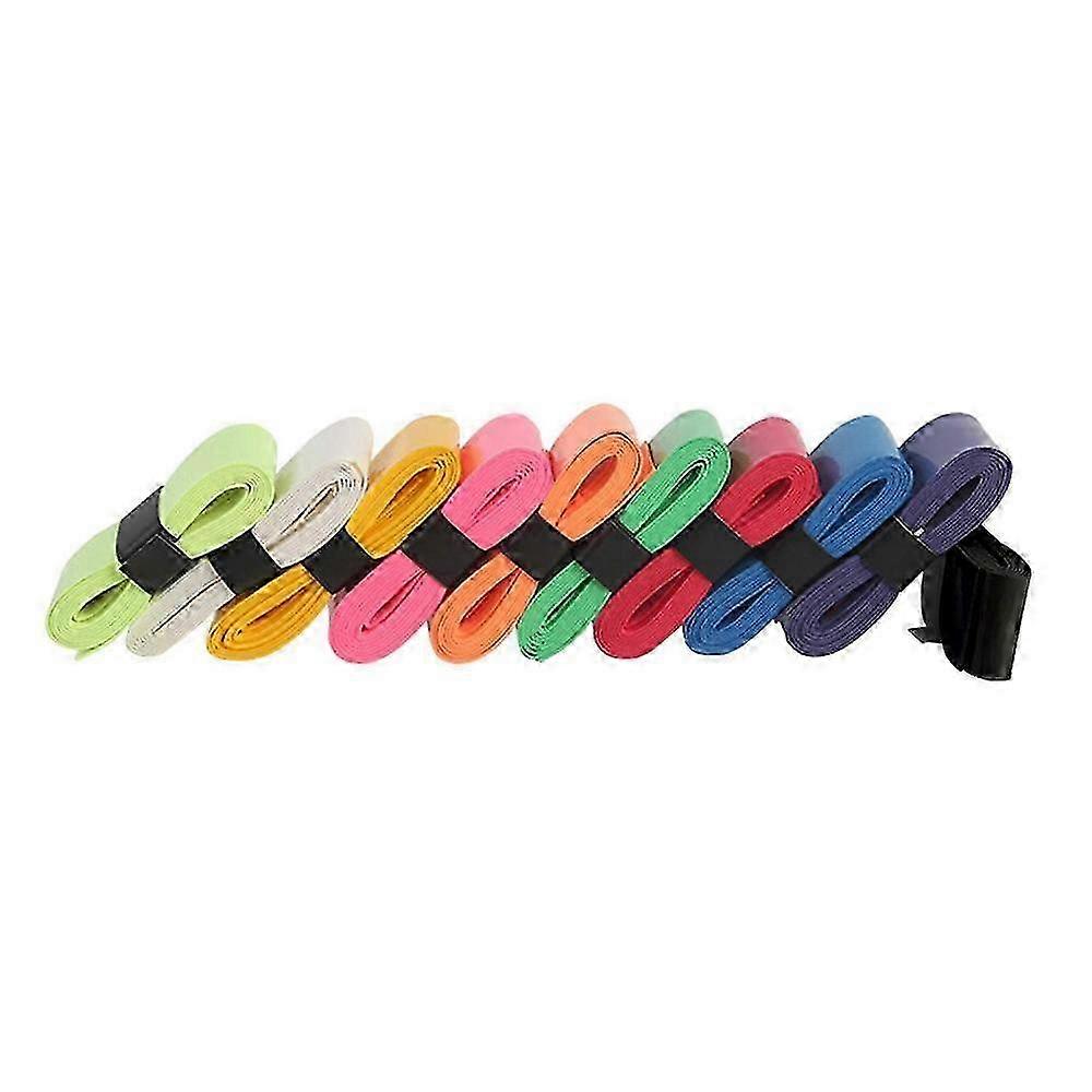 10-Pack Sweat-Absorbing PU Overgrips