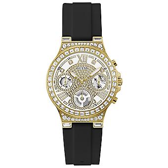 Guess watches ladies moonlight watch for Women Analog Quartz with Silicone Bracelet GW0257L1