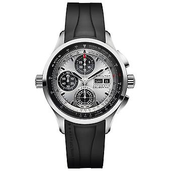 R.hamilton xl khaki x-patrol ac.ac.esf.p Automatic Analog Man Watch with Rubber Bracelet H76566351