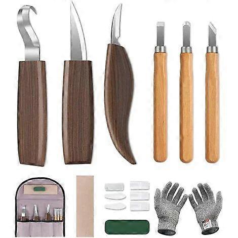 Robust Chrome Vanadium Wood Carving Knife Set