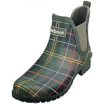 Barbour Wilton Womens Wellington Boots in Tartan