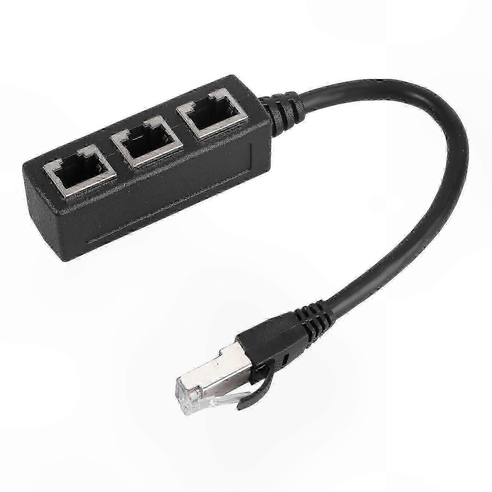 RJ45 Ethernet Cable Splitter 3-Port