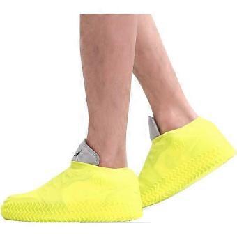 Waterproof Silicone Shoe Cover,Reusable Non Slip Rubber Rain Shoe Cover Unisex Shoe Protectors Outdoor with Non-slip Sole for Rainy and Snowy(Med-brnv
