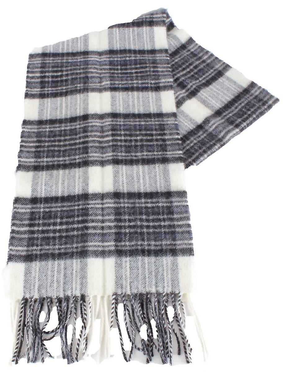 Locharron of Scotland Bowhill Stewart Dress Lambswool Scarf - Grey