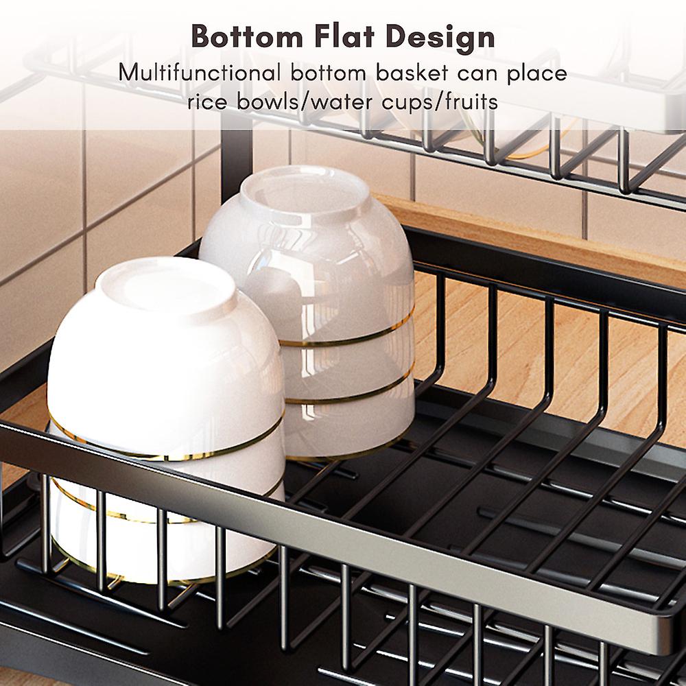 Dish Drying Rack Dish Drainer Set 3-tier Dish Racks