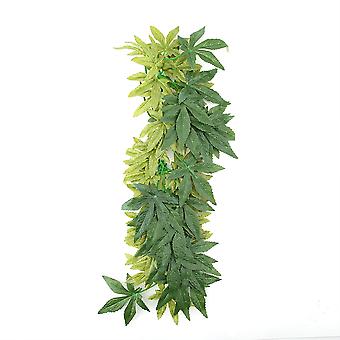 Gröna konstgjorda växter konstgjorda löv akvarium fisktank reptil terrarium ornament dekor 50cm