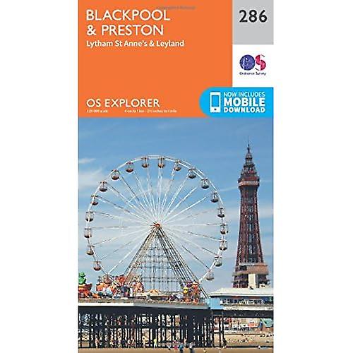 OS Explorer kart (286) Blackpool og Preston