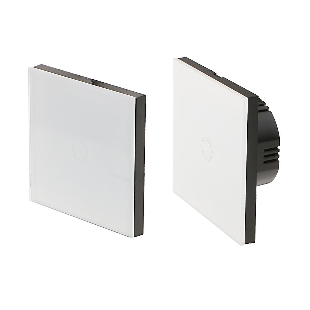 Touch Wall Switch with Wireless Remote Controller Panel Switch 1 Gang_White