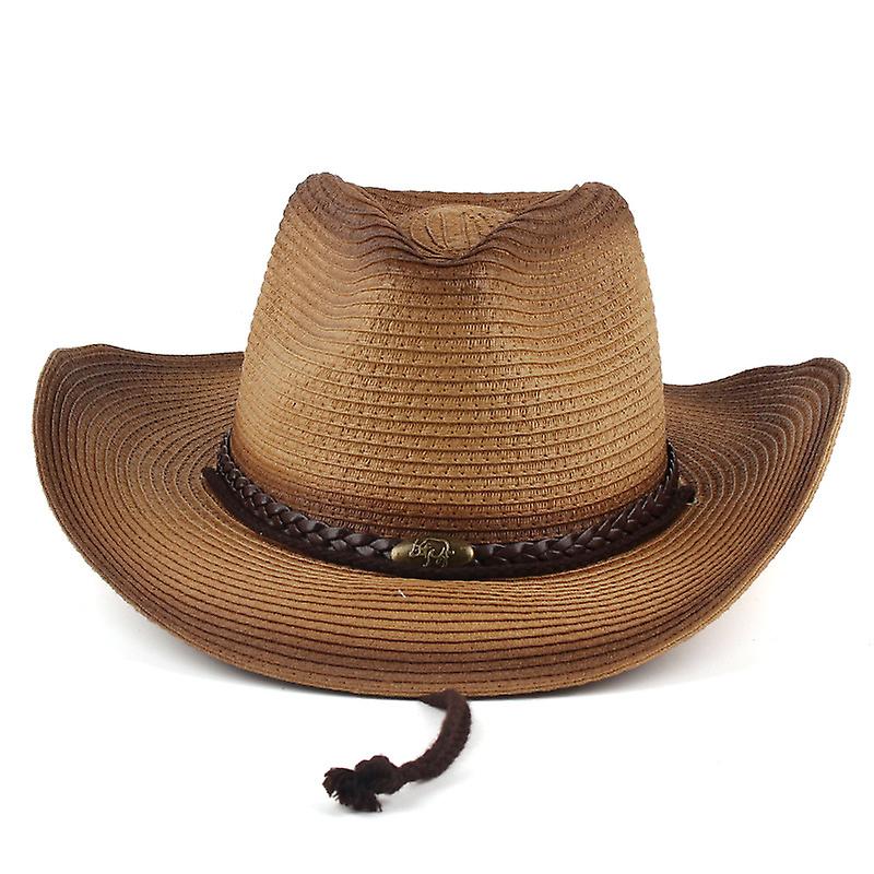 Women Men Panama Straw Hat Summer Wide Brim Sun Hat Anti-UV for Beach Travel Fedora Sun Hat
