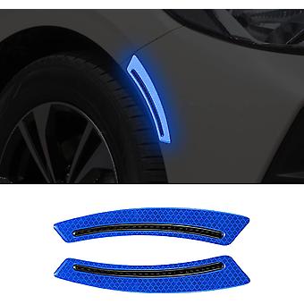 Car Blade Wheel Eyebrow Reflective Sticker Safety Warning Anti-Collision Strip Protection Sticker Suitable for SUV Pickup Trucks