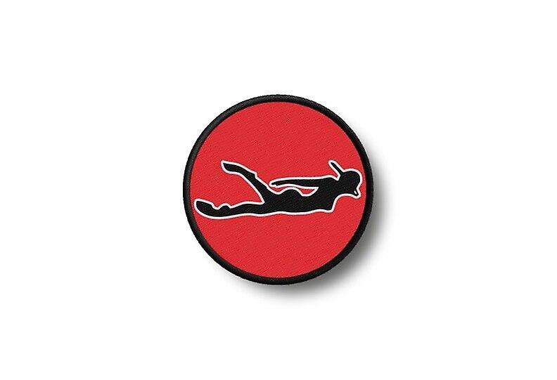 Patch Badge Badge Badge Ecusson Brode Prints Thermocollant Scuba Diver