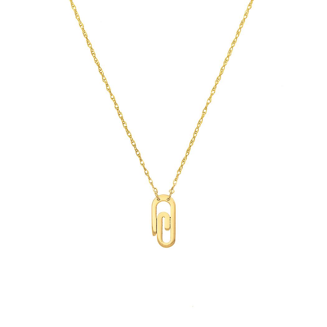 14k or jaune trombone 16 pouces 18 pouces collier ajustable 18 pouces pendentif-collier pour femme