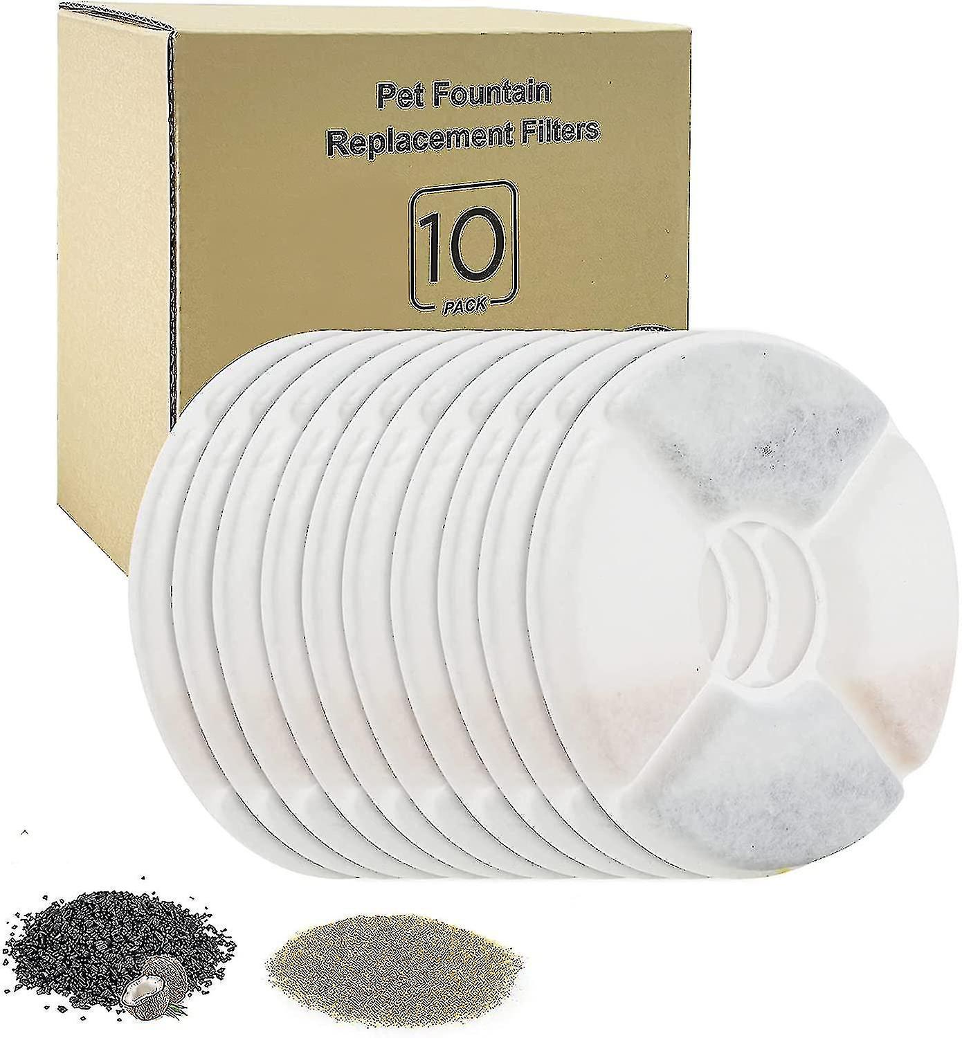 Replacement Filter For Drinking Fountains For Cats And Dogs 10 Pieces,