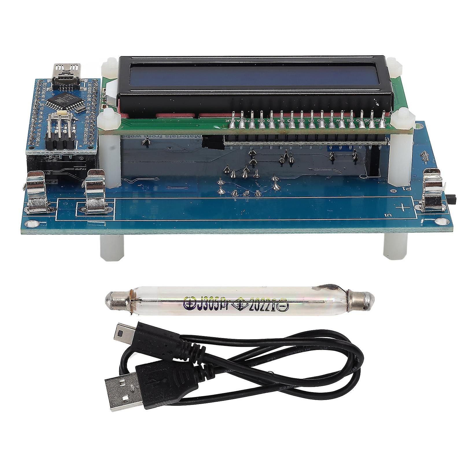 Kit compteur Geiger, module GM, écran LCD USB, compteur Geiger pour détection de radiations nucléaires 380 V-550 V