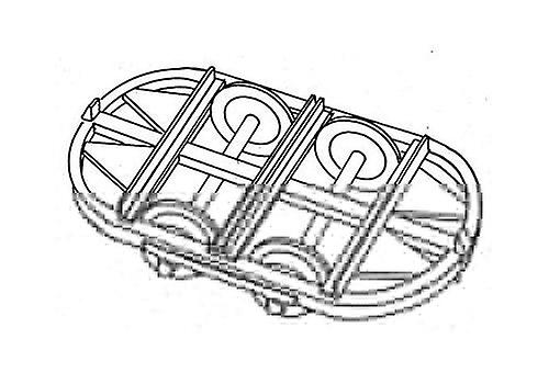 Dundas DM41 Hudson Wagon Chassis Curved Ends (5) OO9 / HOe Plastic Unpainted OO9 Scale model