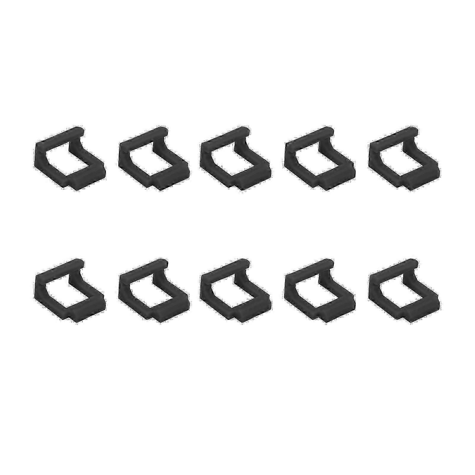 10Pcs Black PCIE Riser Card Retainer Clips USB3.0 Secure Fastening Durable Plastic