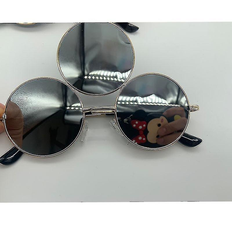 2023 Uudet Third Eye Pyöreät aurinkolasit Naiset/Miehet Heijastavat Peilatut Mustat Loma-aurinkolasit Three Le