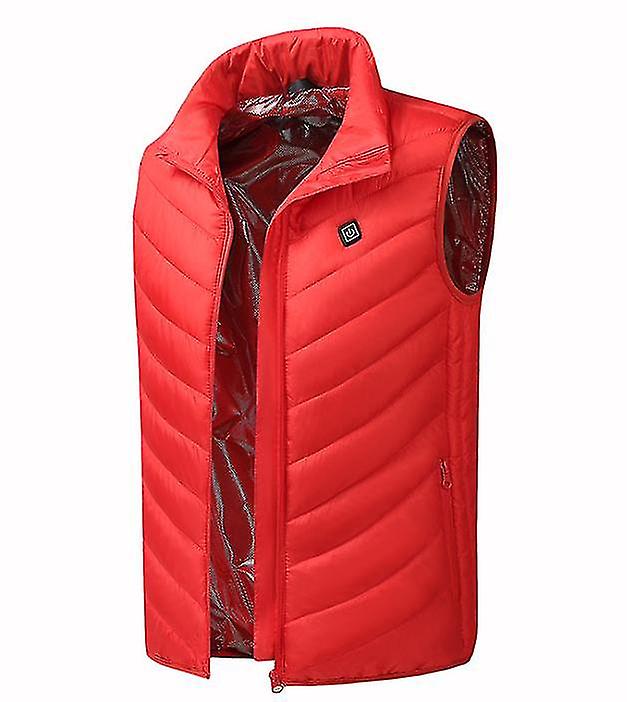 Xl Red Four-zone Intelligent Warm Sleeveless Jacket X4307