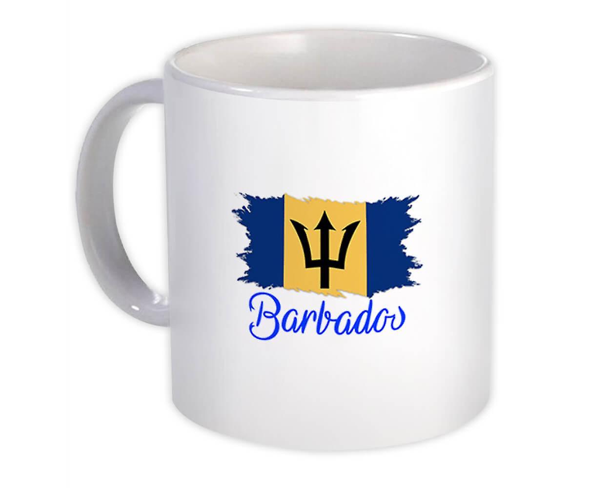 Gift Mug: Barbados Flag Bajan