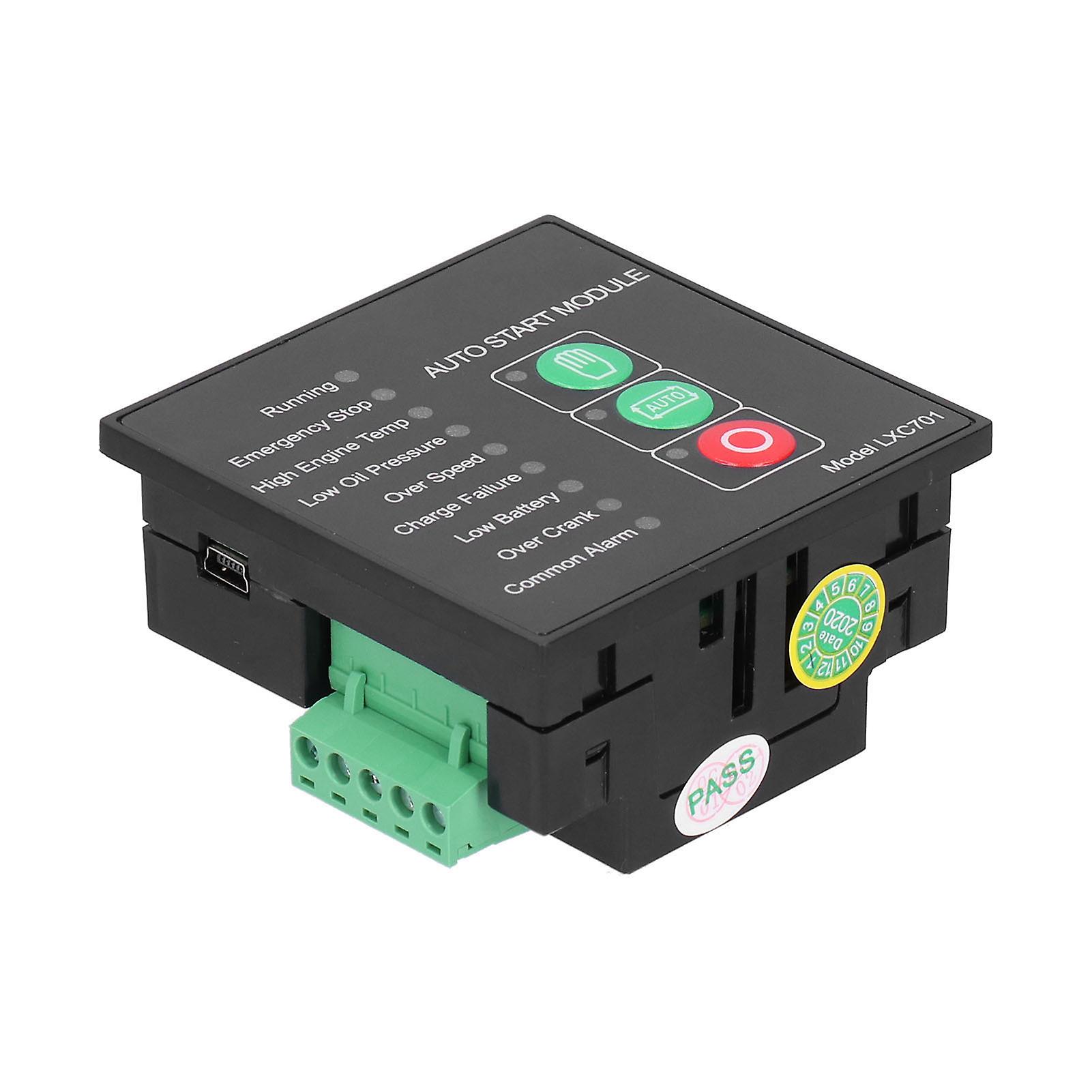 DC 8-35V Auto Start Genset Controller Kontrollpanel för dieselgenerator LXC701