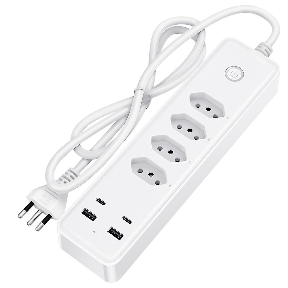 Tuya Wifi Intelligent Power Strip 4 Brazil Plug Outlets Socket