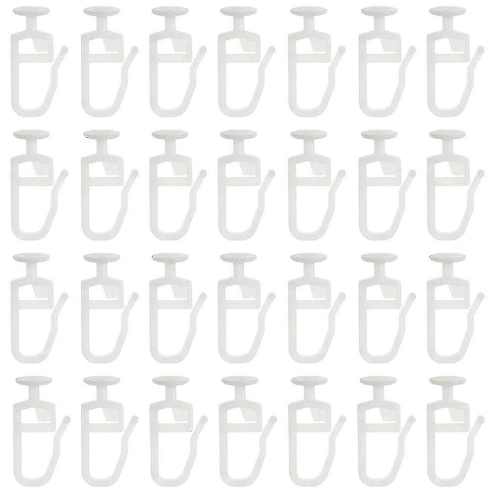 200 Pack Curtain Gliders With 8.3 Mm Head Folding Glider Curtain Rail Track Glider Hooks For Curtai