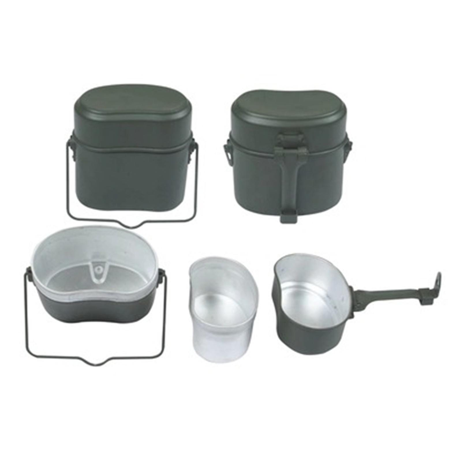 Gamelle militaire multifonction en alliage d'aluminium, taille appropriée, boîte à déjeuner militaire portable pour le camping en plein air