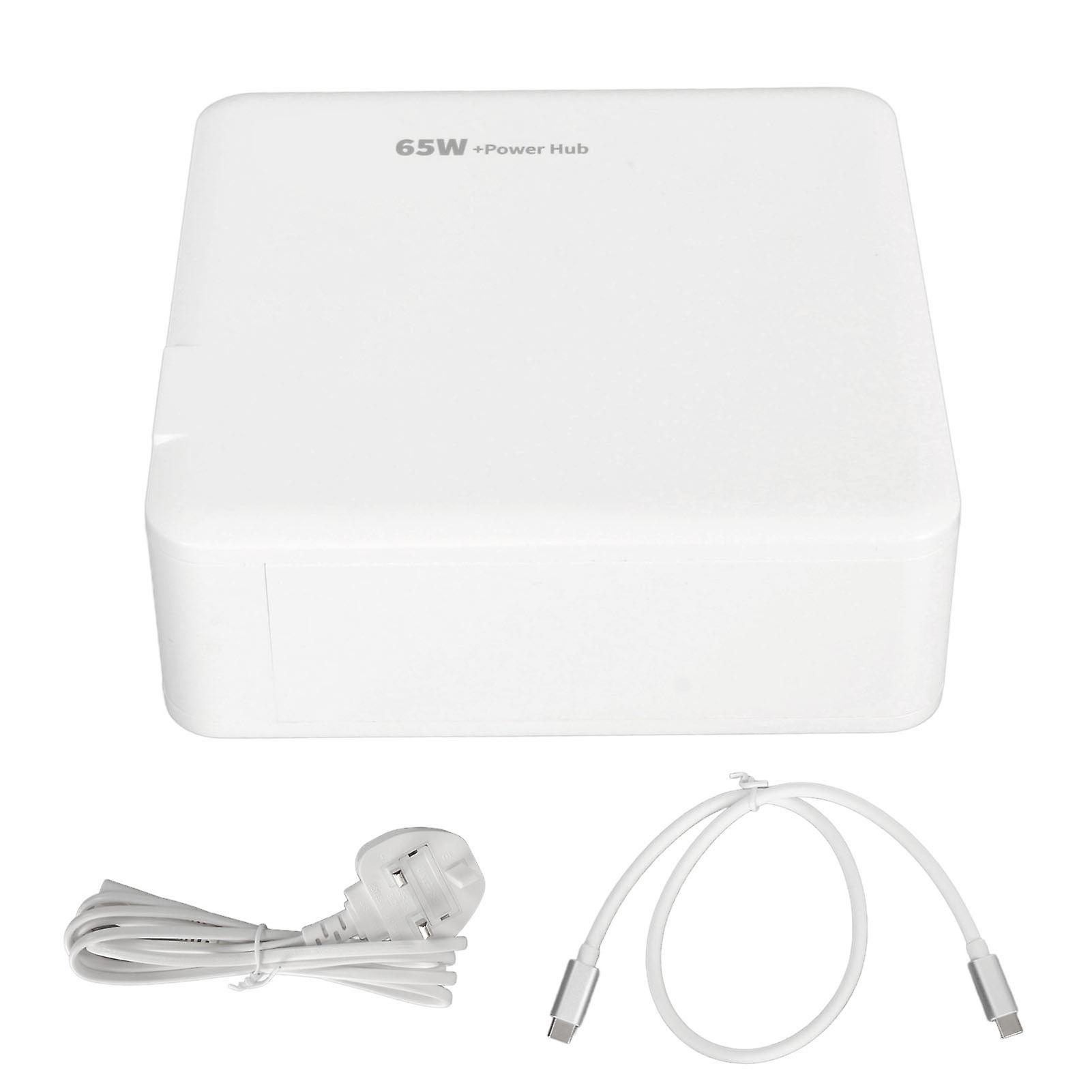 for Switch Dock Charger Adapter PD65W 5 Port USB C USB A HD Multimedia Interface RJ45 TV Docking Station for Switch UK Plug