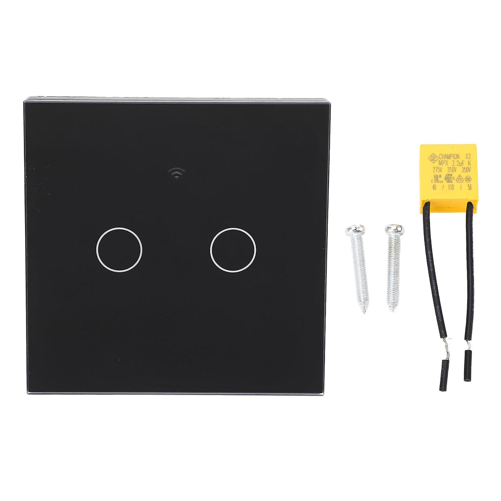 Fernbedienung Schalter 2 Wege WiFi AC 80-260V 10A Touch Control Timing Relay Controller