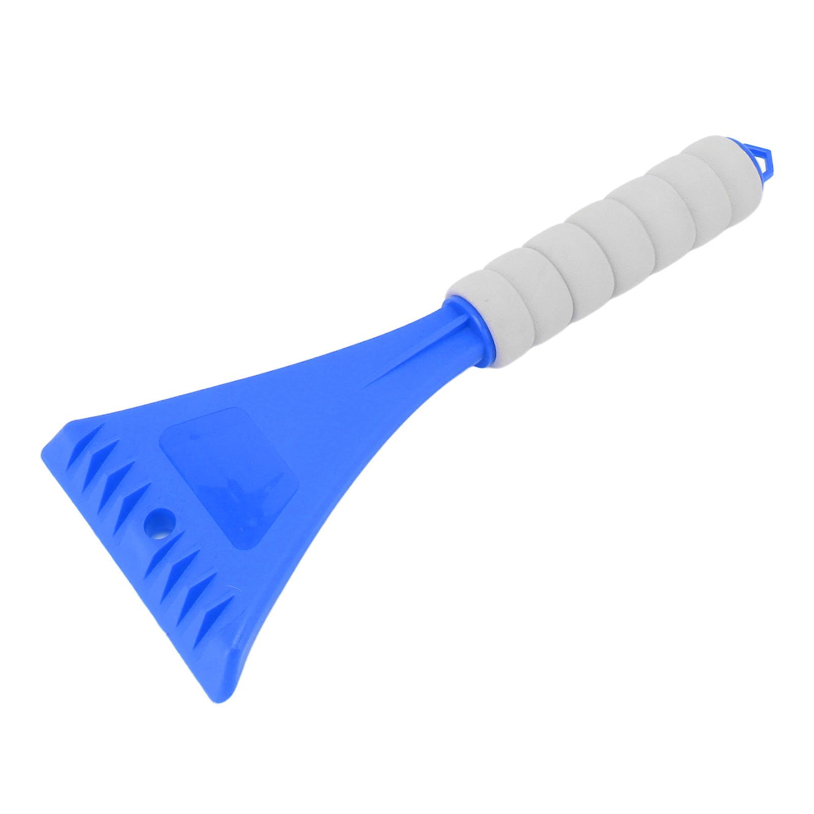 Car Windshield Shovel EVA Ergonomic Handle Rounded Corner Safe Portable Car Ice Scraper for Vehicle Outdoor Snow Blue 