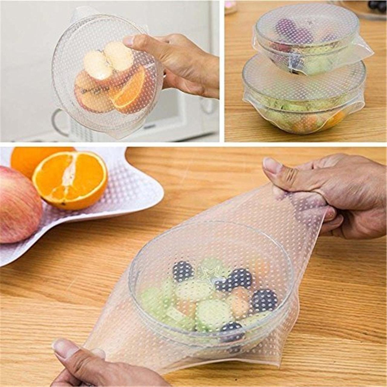 8-Pack Reusable Silicone Lids - Flexible Storage for the Kitchen