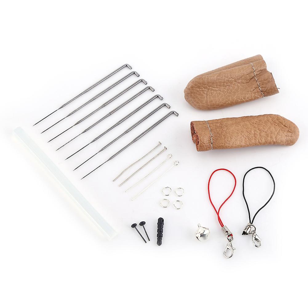 25pcs Mixed Color Wool Fiber Needle Felting with Needles Starter Tools Kits