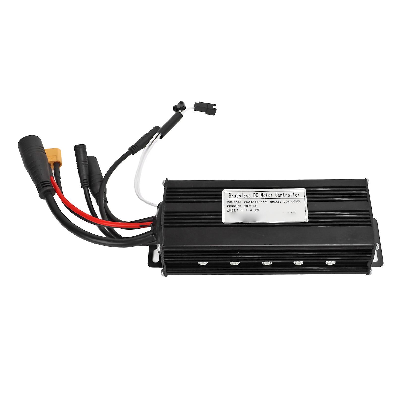 Qukaim Bike Speed Controller Bike Speed Controller Sinewave 3 Mode Aluminium Alloy Shell for 24V 36V 48V Electric Motor Bike Conversion