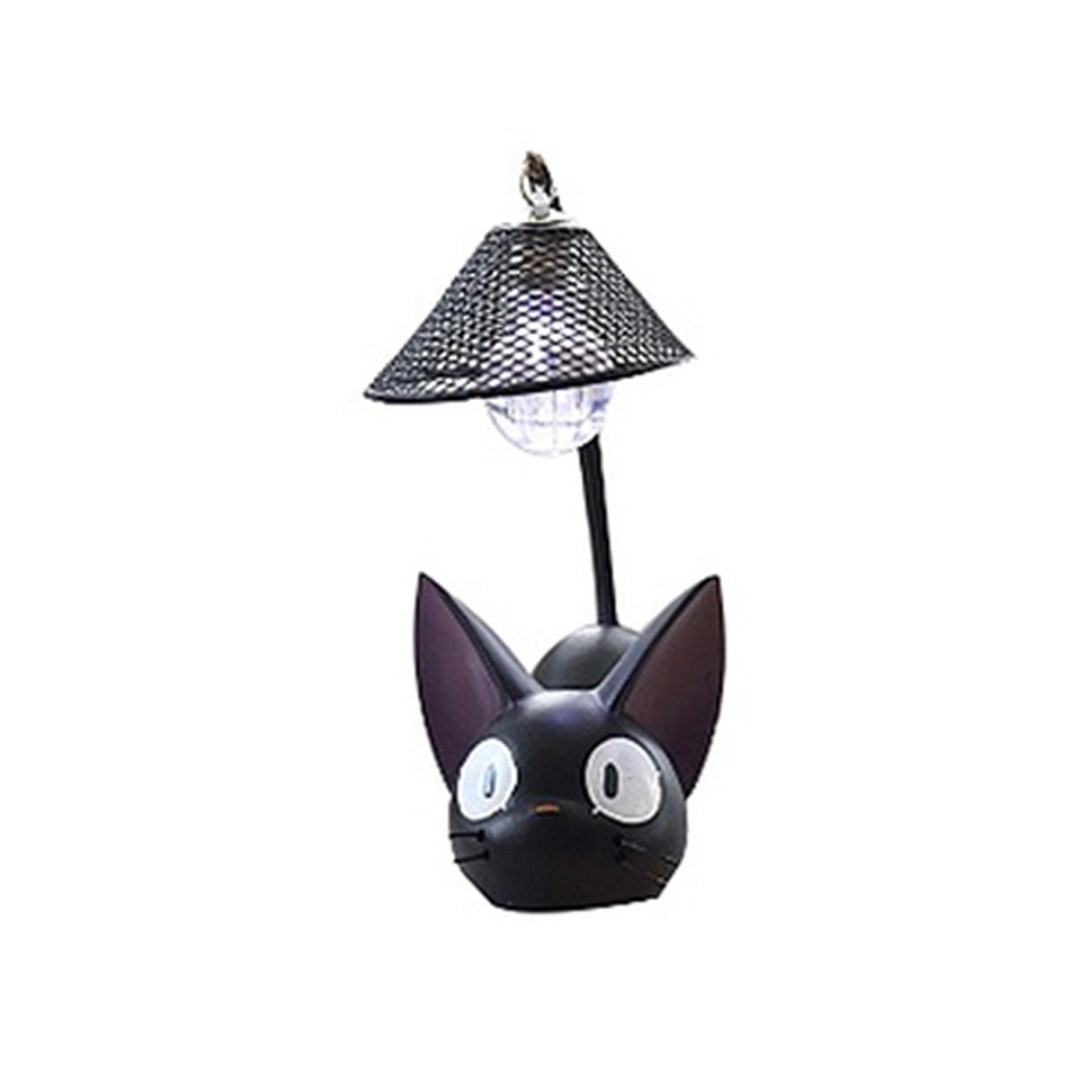 Lampe en résine Jiji Cat, forme unique et mignonne, poteau lumineux robuste, veilleuse en résine pour décoration d'intérieur, cadeaux, trou pour filet