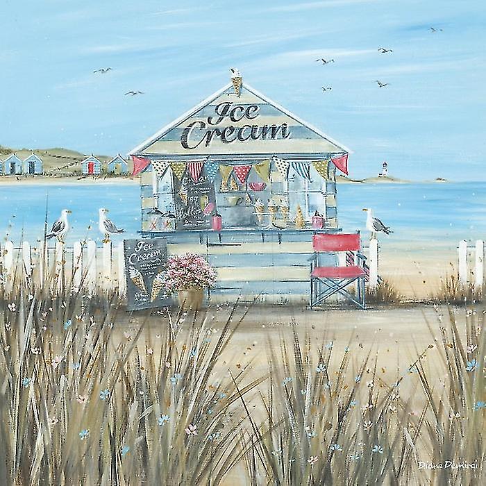 Diane Demirci Beach Ice Cream Canvas Print
