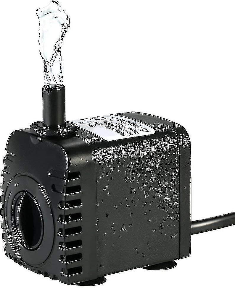 水中ウォーターポンプ、600l / h 8wウォーターポンプ、水族館卓上噴水、池のウォーターガーデン、水耕システム用、2ノズル付き、Ac220-240v(b