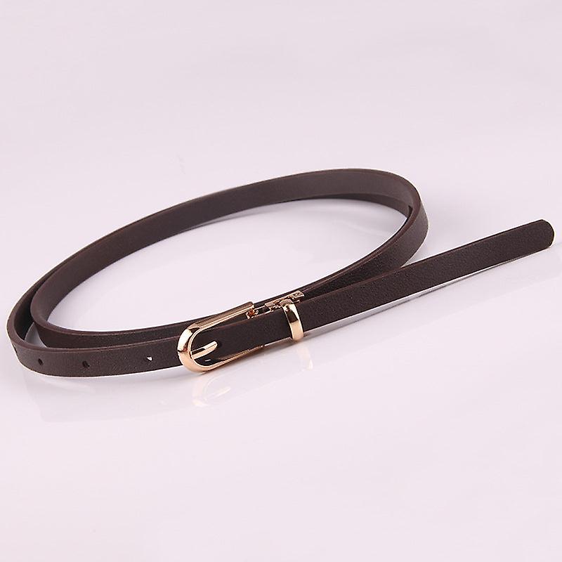 Women Belts Multi-color Decorative Dress Belt With Sweater Thin Belt Women's All-match Pin Buckle Pu Small Belt