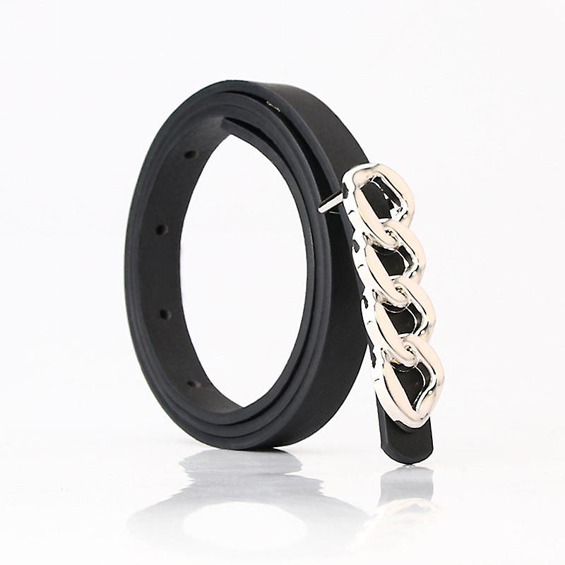 Women Belts Simple Vintage Chain Strip Buckle All-matching Jeans Pant Belt