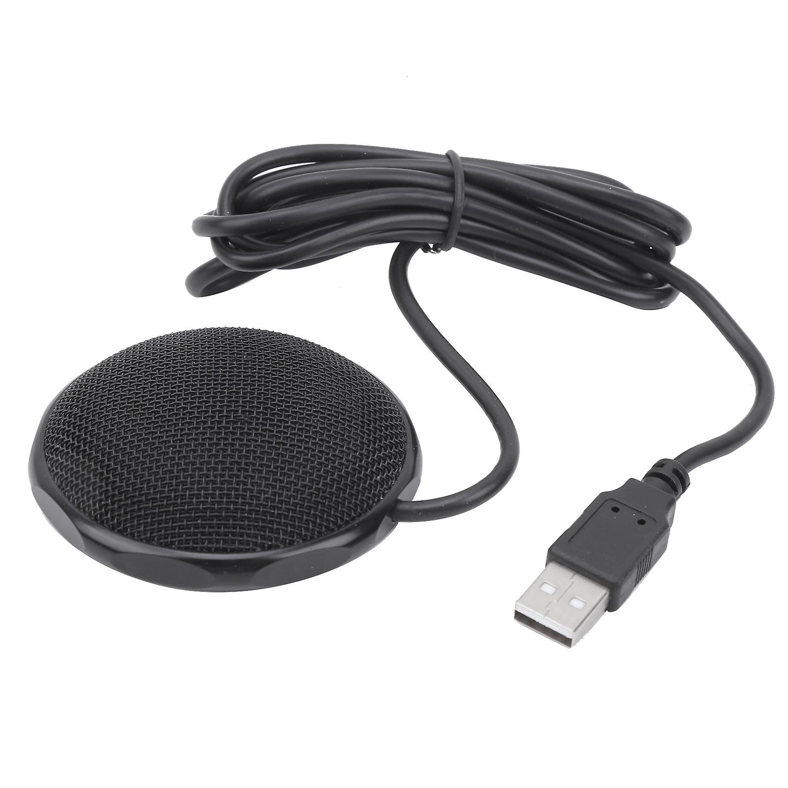 Desktop USB Omnidirectional Condenser Microphone for Live Streaming and Conference