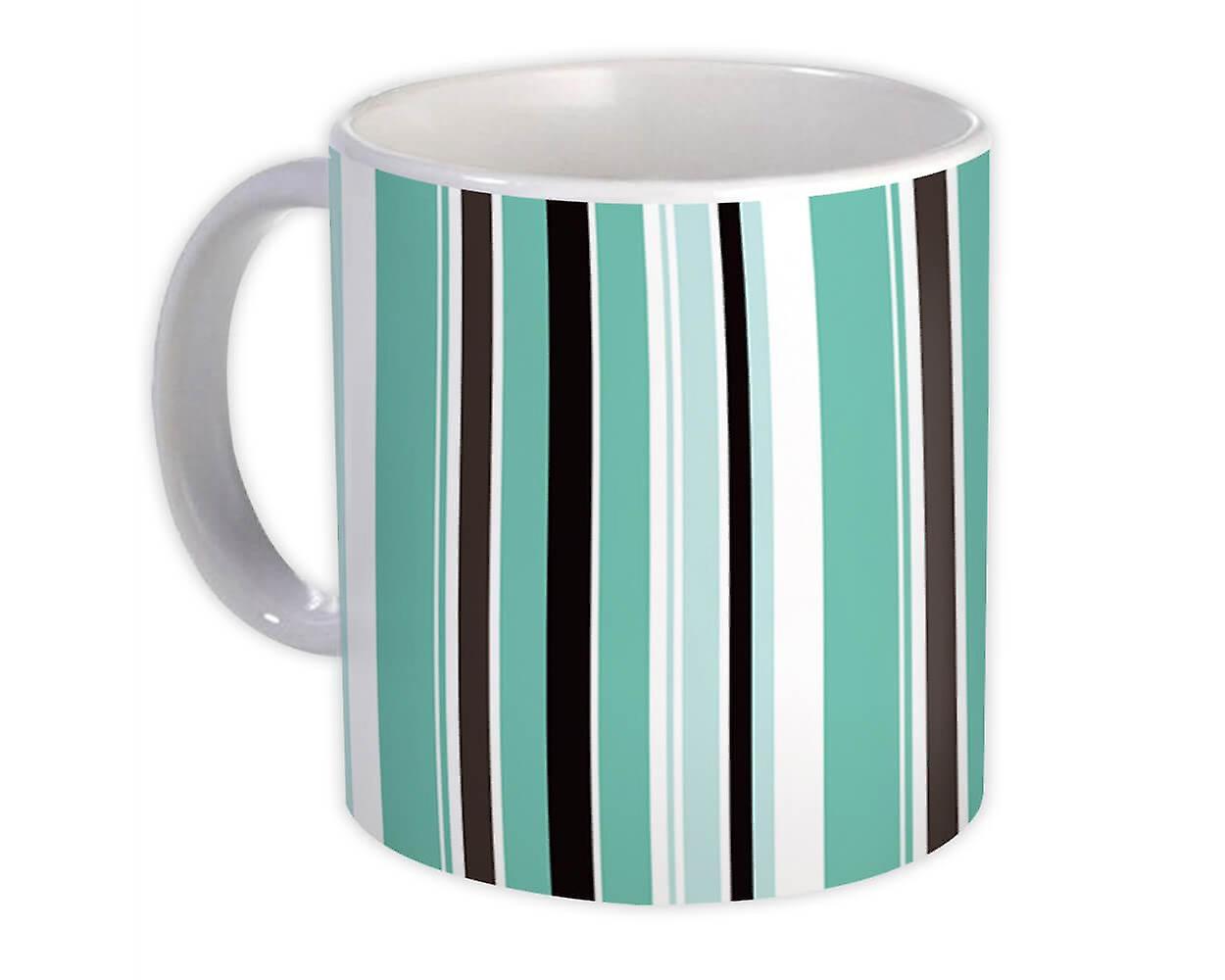 Gift Mug: Vertical Stripes Design