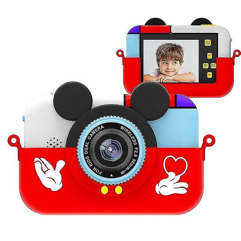 Kids Camera 2.4 Inch 1080p Hd Fun Dual Digital Camera Game Toy(blue)