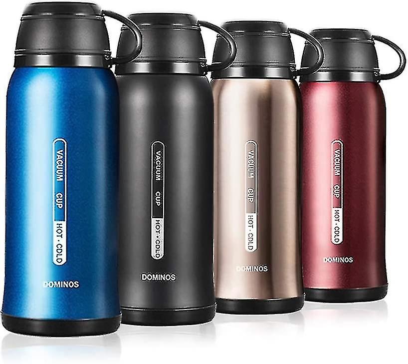 Double Walled Vacuum Insulated Bottle With Cup-650ml Blue