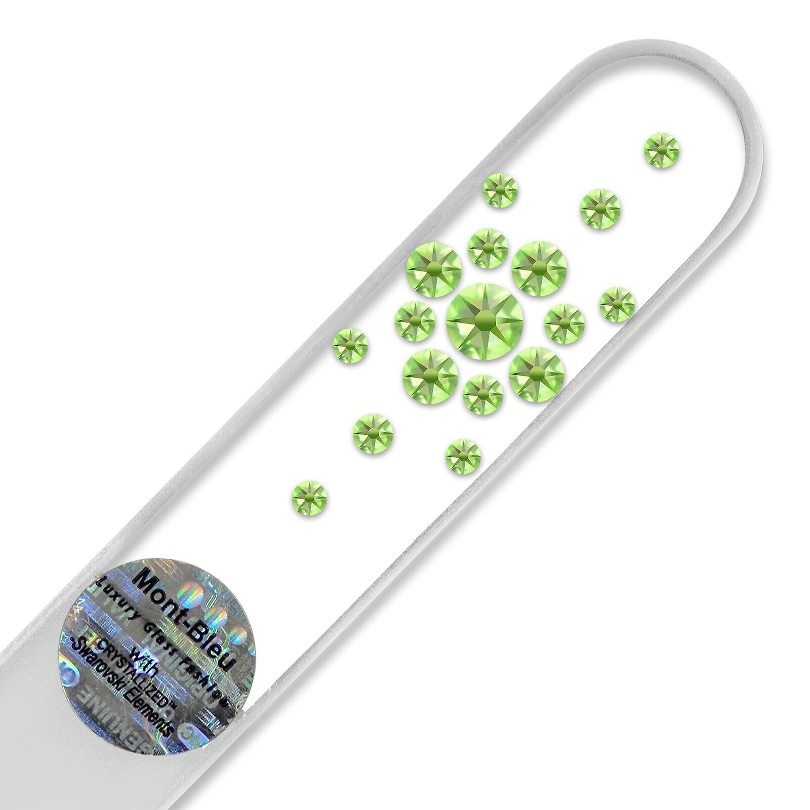 Mont Bleu Snowflake Crystal Nail File LE-6 - Peridot