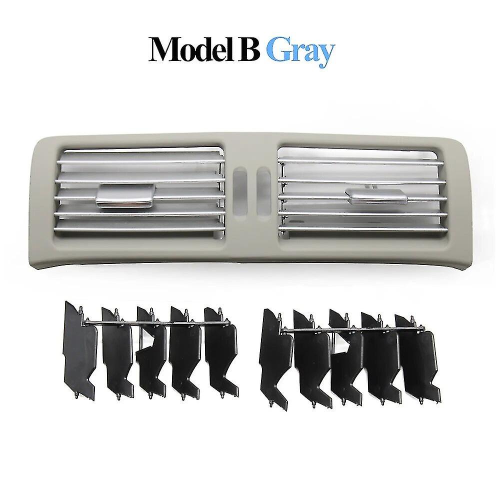 Upgraded Center Console Front Row Center Wind Air Conditioner Vent Grille Socket Panel Trim for Benz