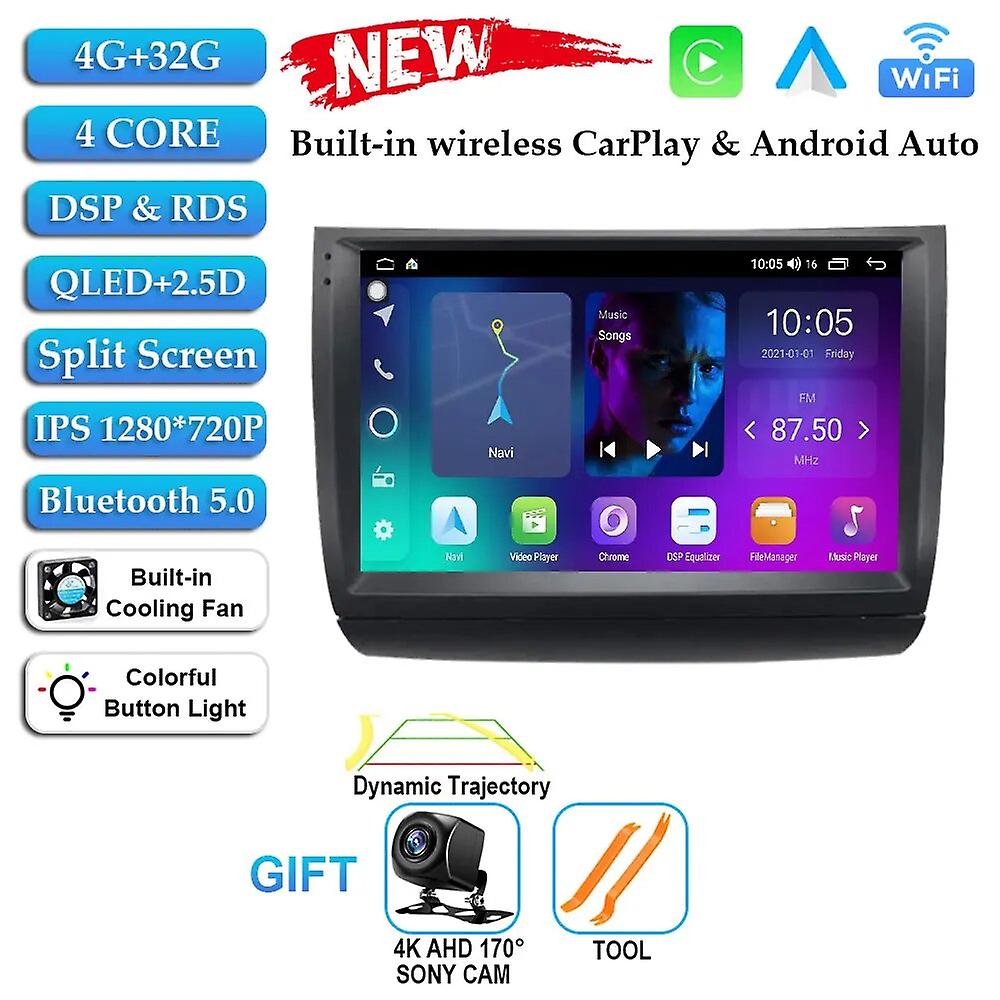 9" Android 13 For Toyota Prius 20 2002-2009 Car Multimedia Radio Player Gps Stereo Carplay Wifi Auto Dsp Rds No 2din 2 Din Dvd