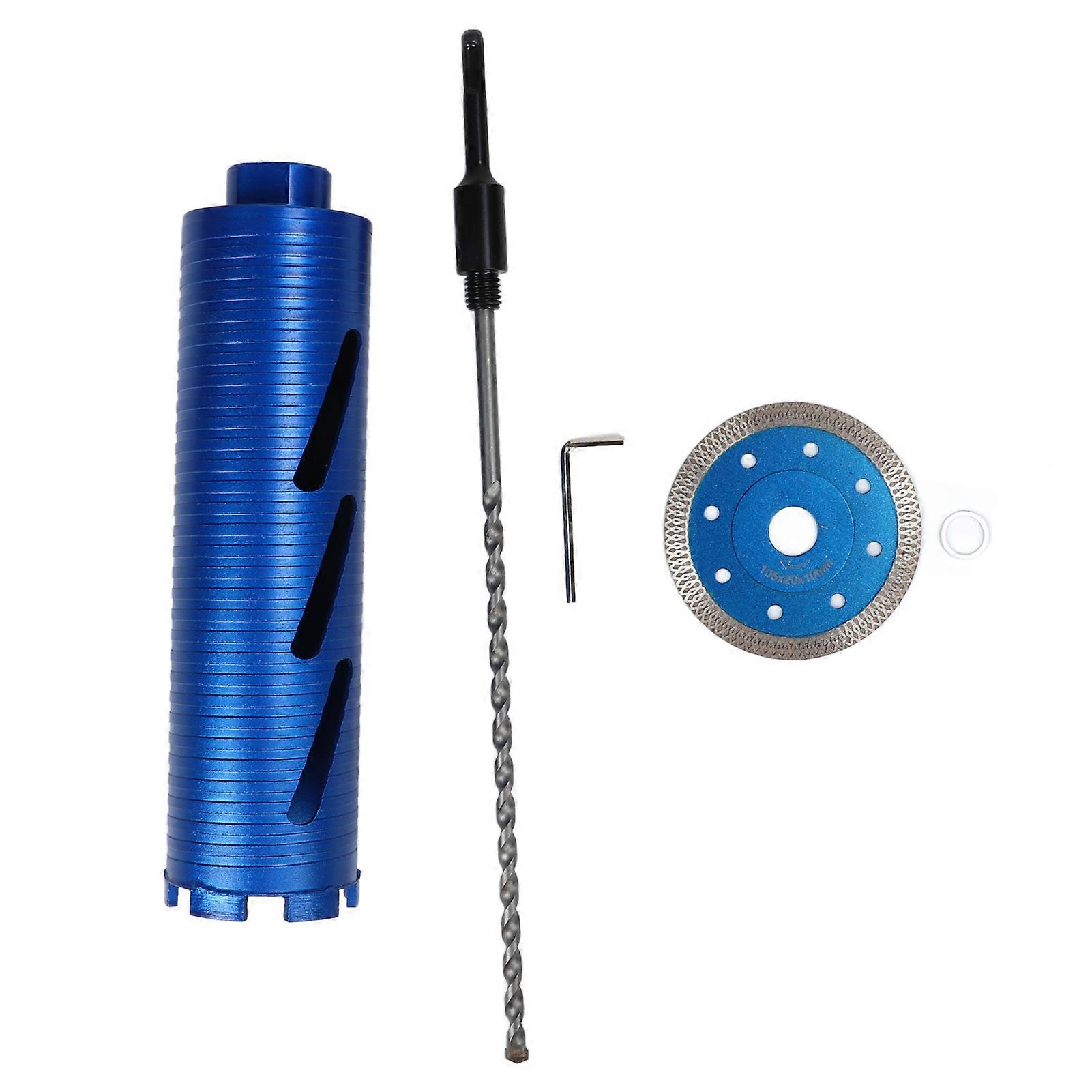 Diamond Core Drill Bit 3in High Hardness Alloy Steel 5/8?11 Wet Coring Bit with Positioning Drill for Concrete