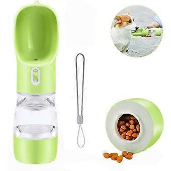 Hundewasserflasche, tragbare Hundewasserflasche, multifunktionale Haustierwasserflasche für Hunde und Katzen, Reise-Hundewasserflasche mit Snackflasche