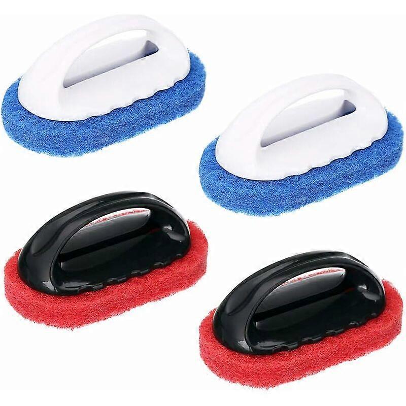 4pcs Tiler Claw Cleaning Sponge (Blue Red)